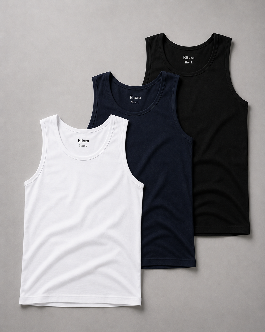 Elixra Fitted UnderShirt (3 Pack)