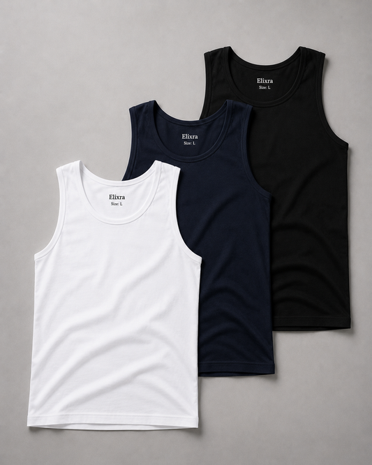 Elixra Fitted UnderShirt (3 Pack)