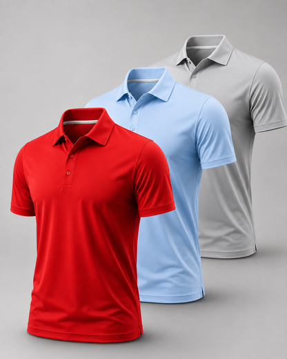 Elixra Men's Fitted Polo Shirt