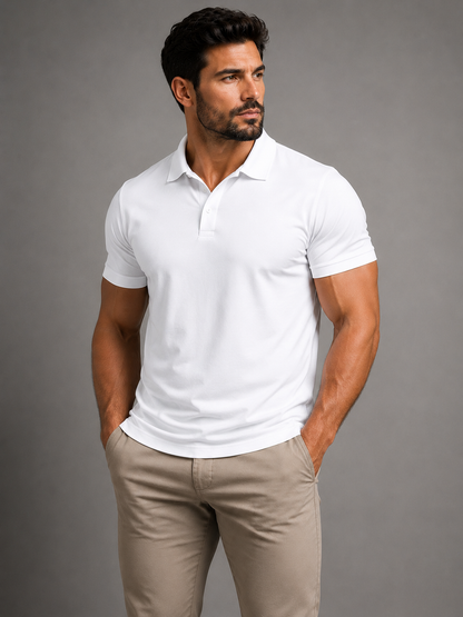 Elixra Men's Fitted Polo Shirt