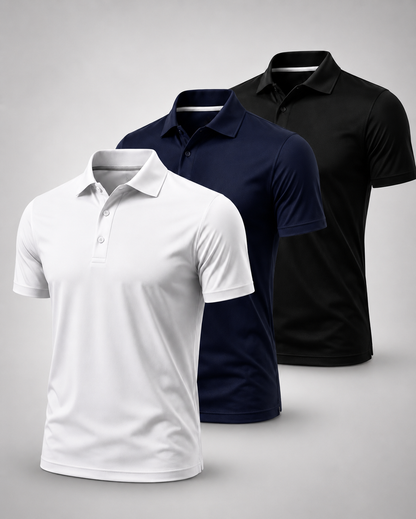 Elixra Men's Fitted Polo Shirt